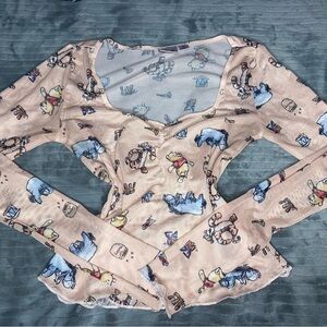 Disney mesh blouse Size :XS